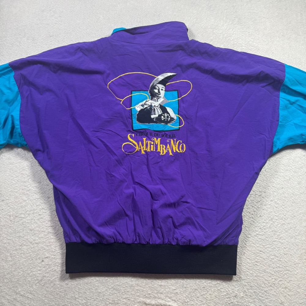 Vision Cirque du Soleil Saltimbanco Jacket Mens Medium Purple Vintage 90s Good - Picture 2 of 11